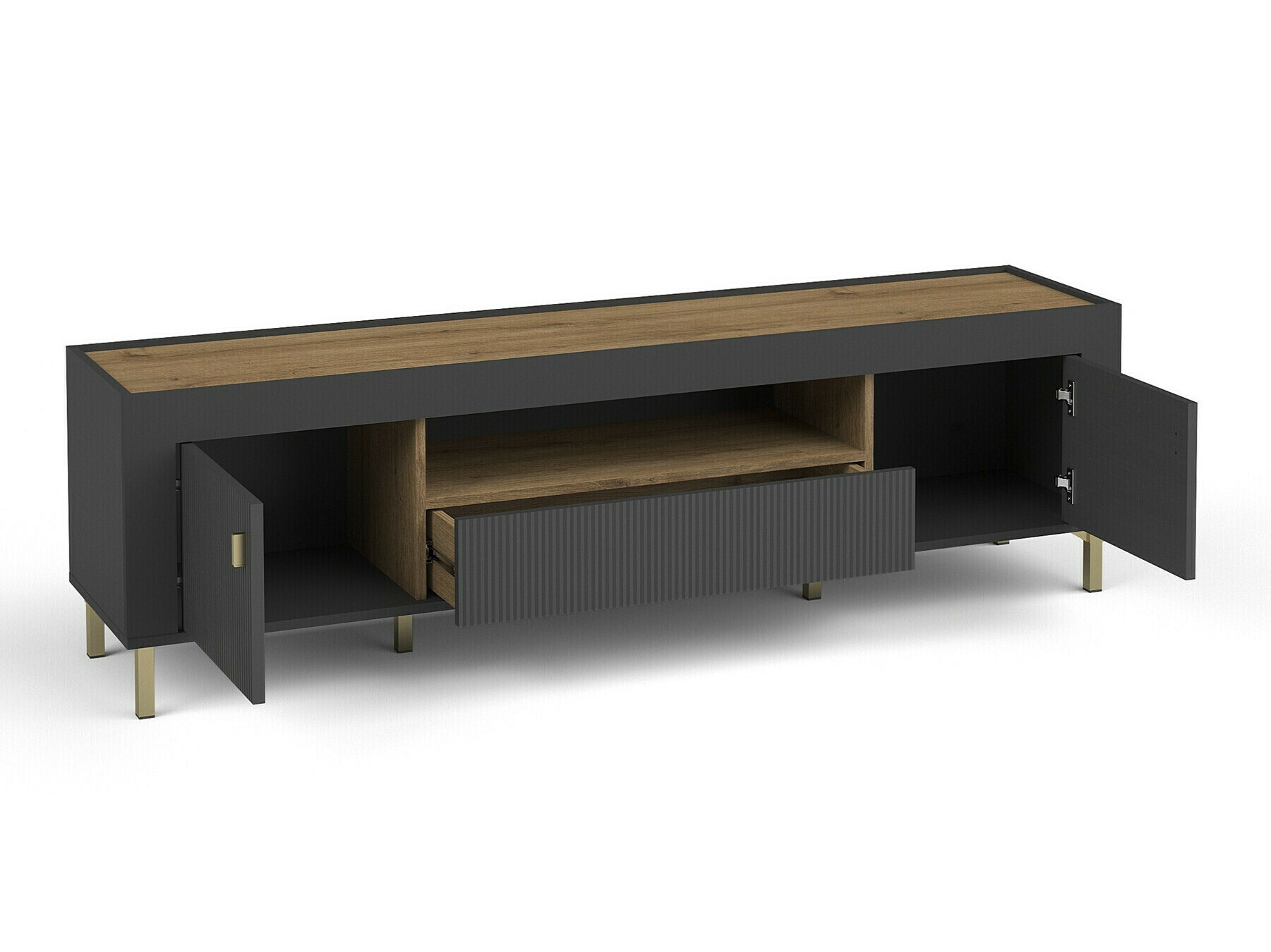 Ensemble de salon Mormavu 114 (Noir mat)