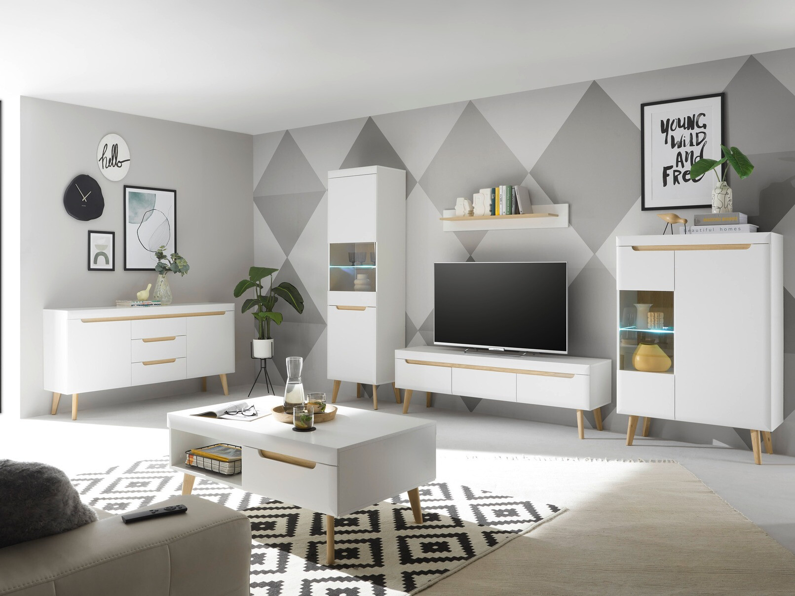 Commode Vircava 105 (Blanc)