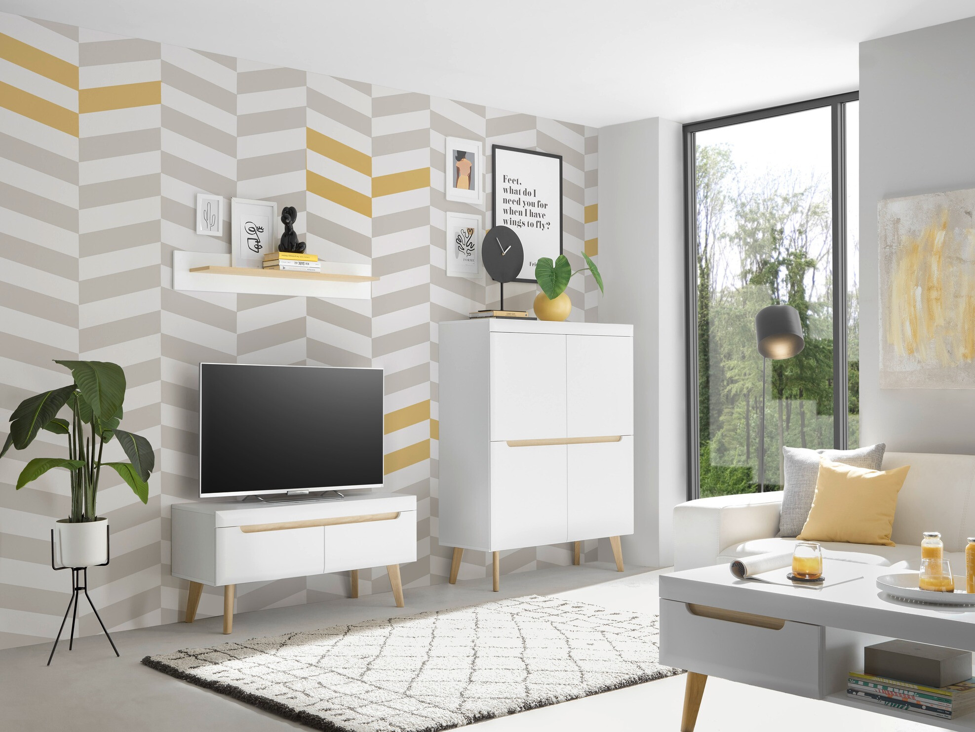 Meuble TV Vircava 102 (Blanc)