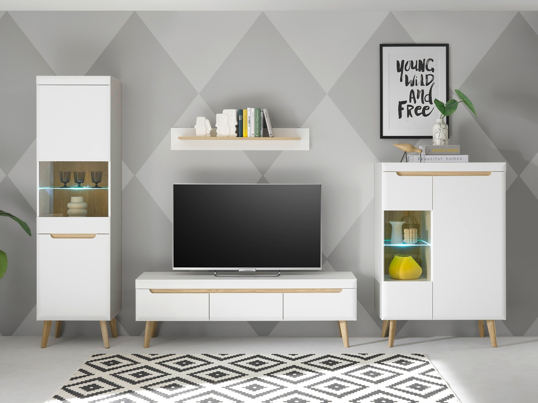 Ensemble de salon Vircava 111 (Blanc)