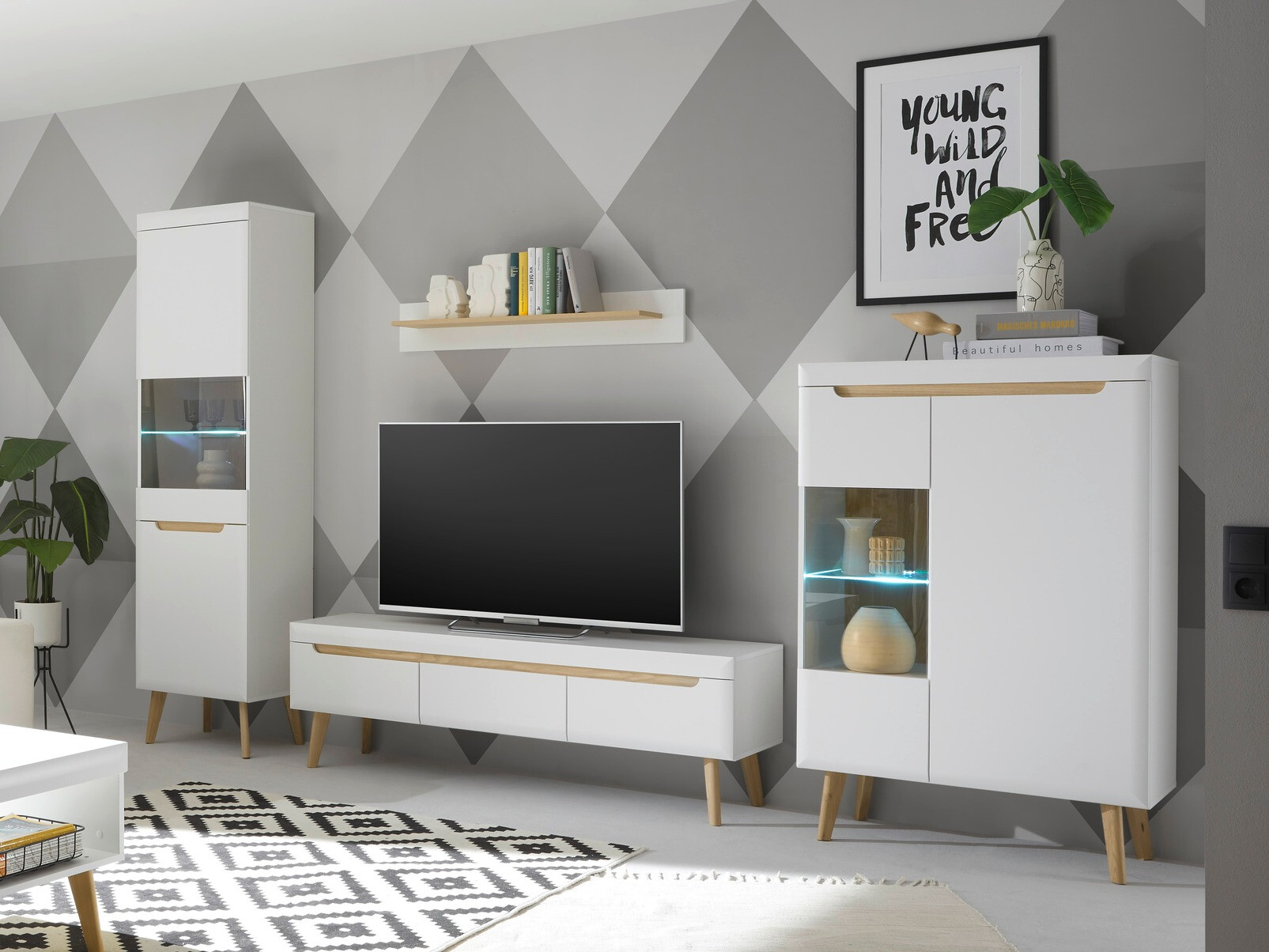 Ensemble de salon Vircava 111 (Blanc)