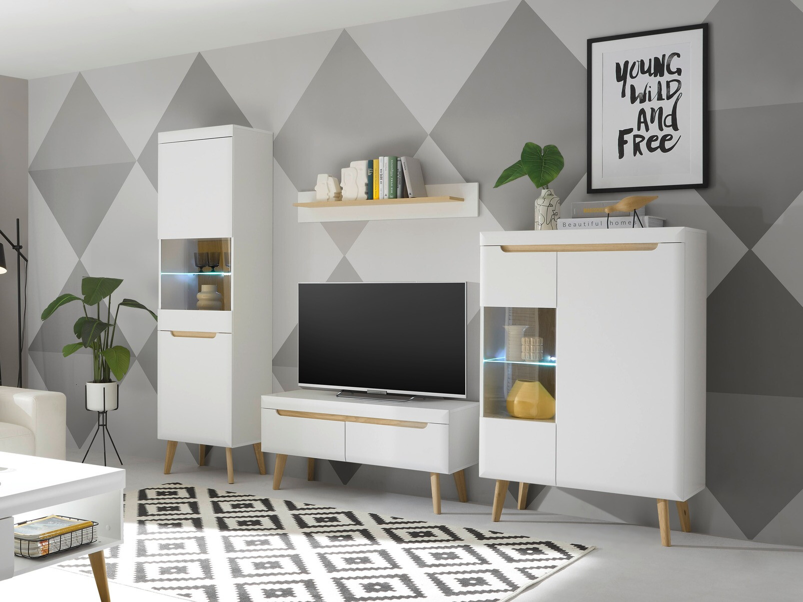 Ensemble de salon Vircava 111 (Blanc)