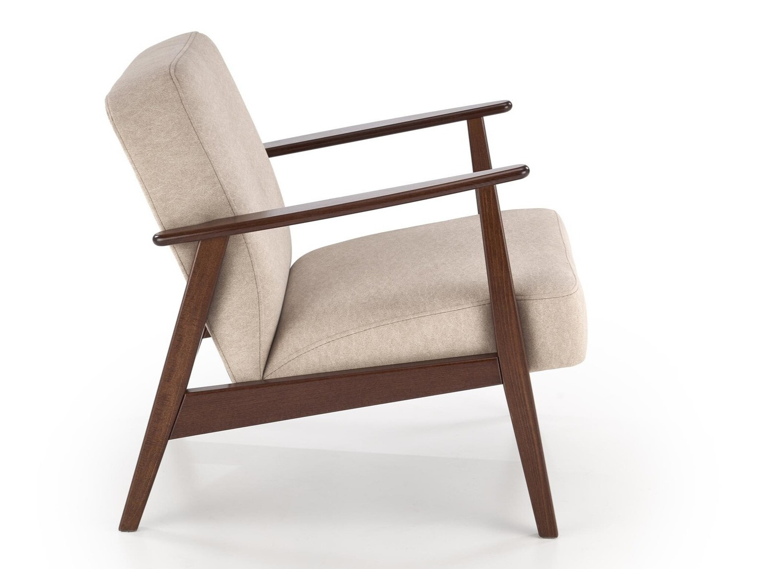 Fauteuil Houston 2116 (Beige + Noyer)