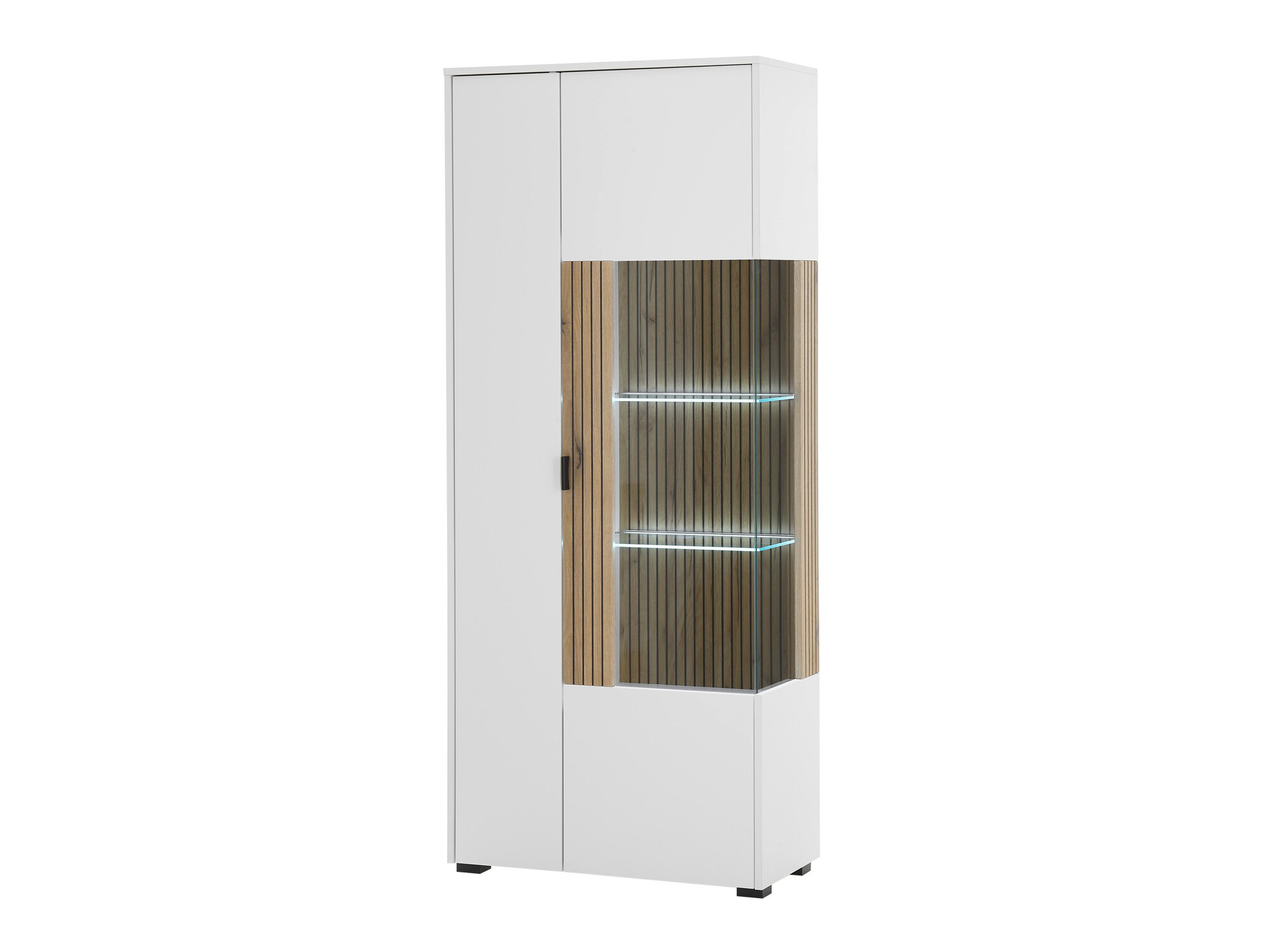 Étagère Belmelu 103 (Blanc + Chêne)