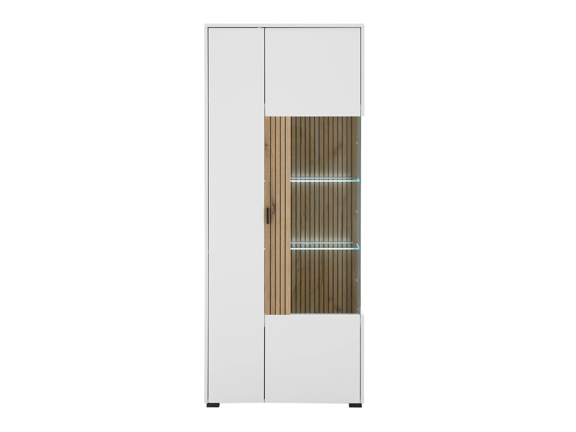 Étagère Belmelu 103 (Blanc + Chêne)