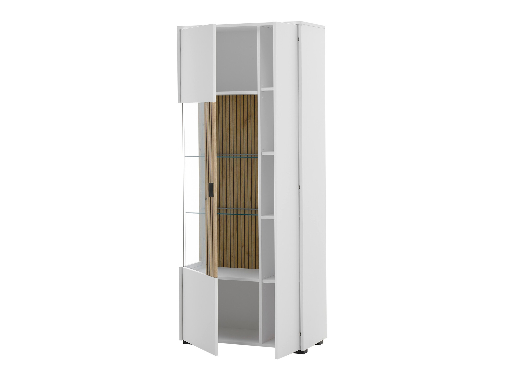 Étagère Belmelu 103 (Blanc + Chêne)