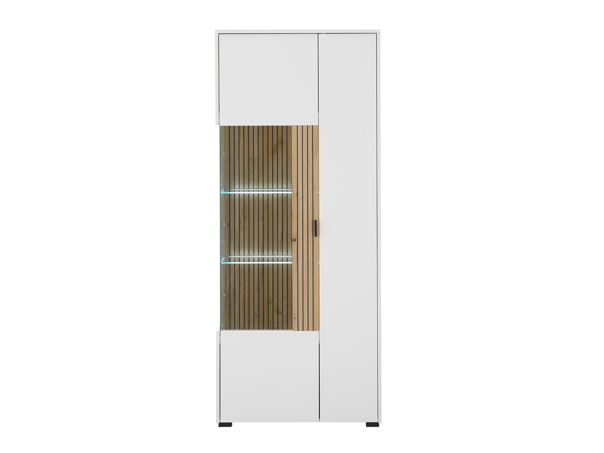 Étagère Belmelu 103 (Blanc + Chêne)