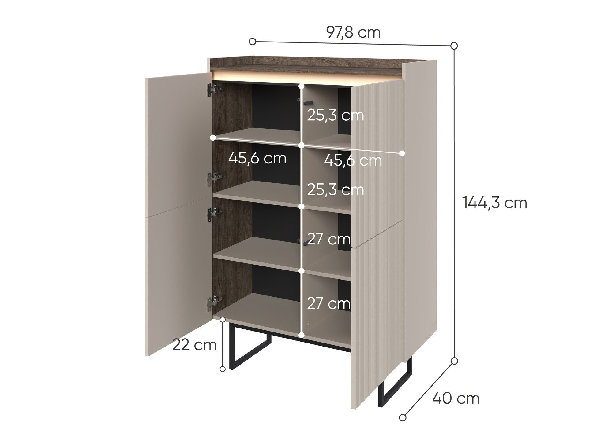 Étagère Elbtei 100