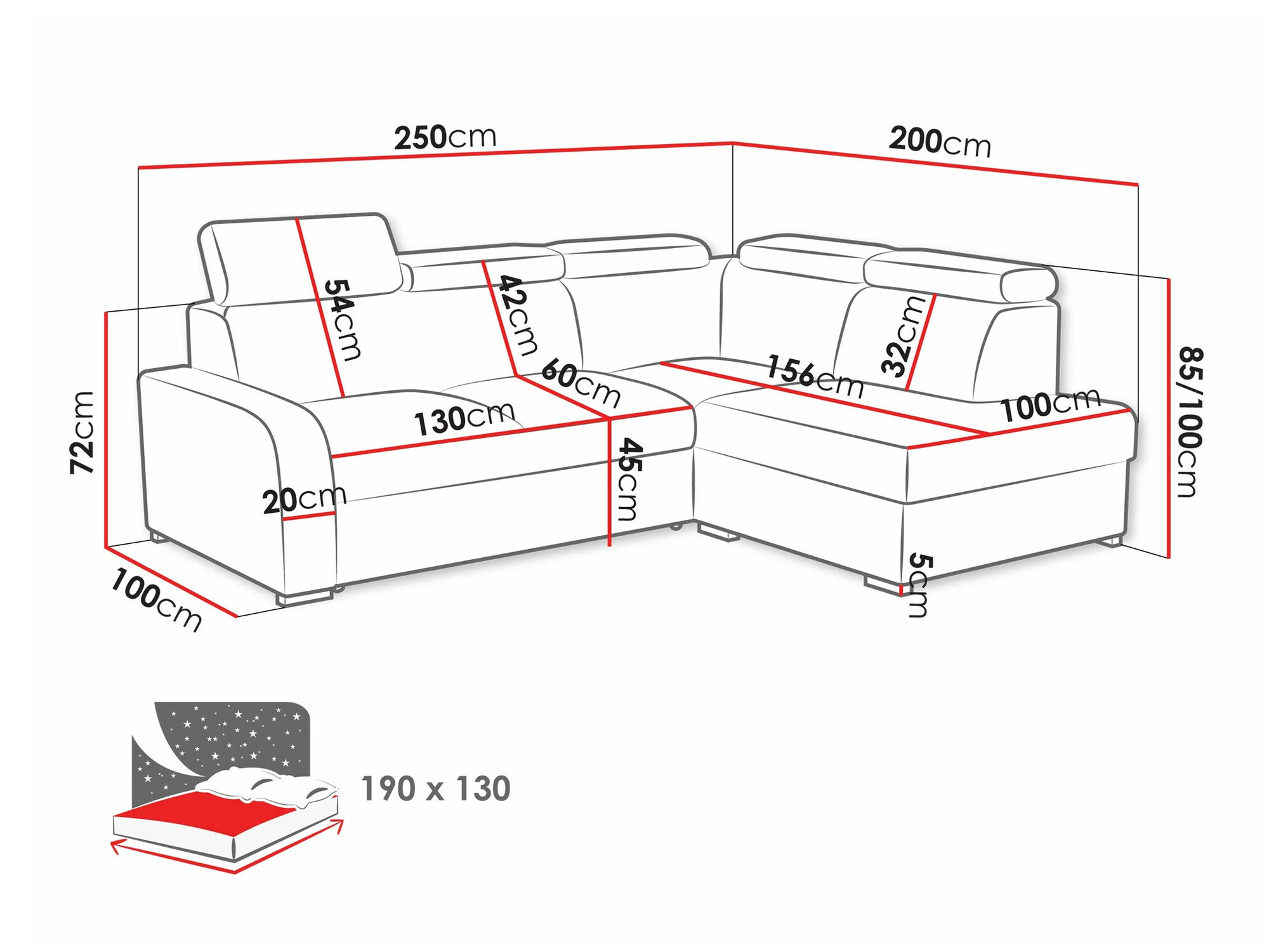 Canapé d'angle Etrcala 108 (Crown 11)