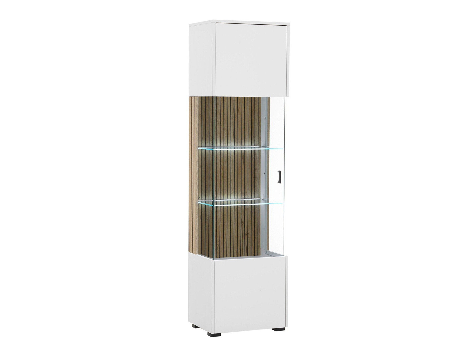 Étagère Belmelu 104 (Blanc + Chêne)
