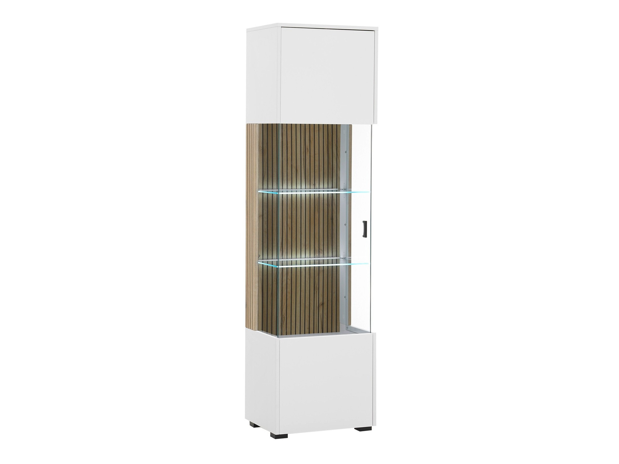 Étagère Belmelu 104 (Blanc + Chêne)