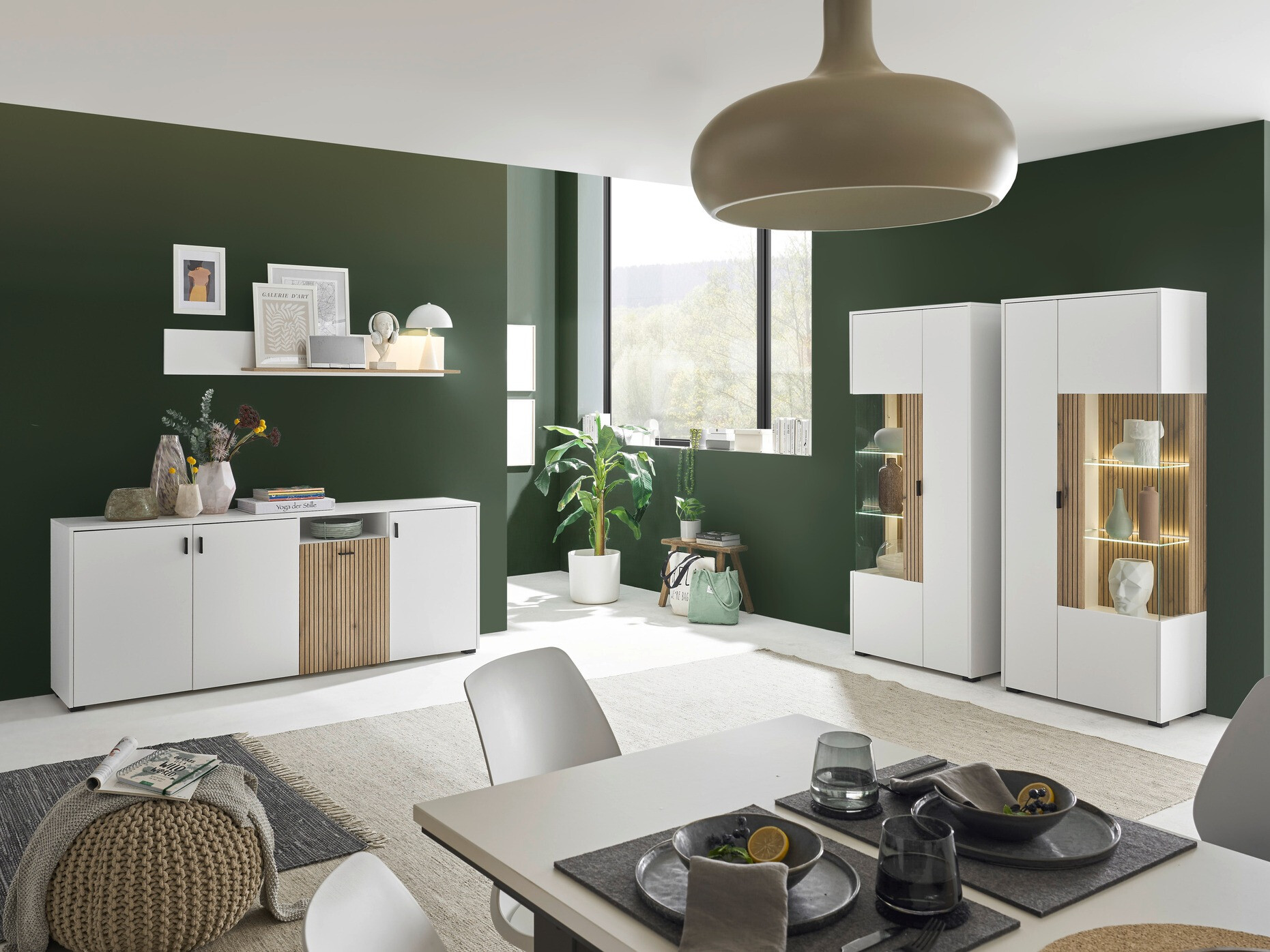 Buffet Belmelu 108 (Blanc + Chêne)