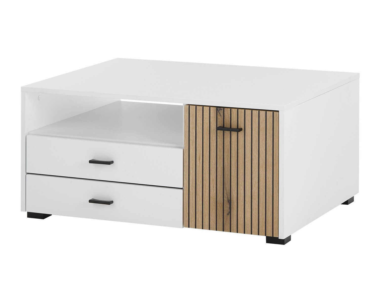Table basse Belmelu 109 (Blanc + Chêne)