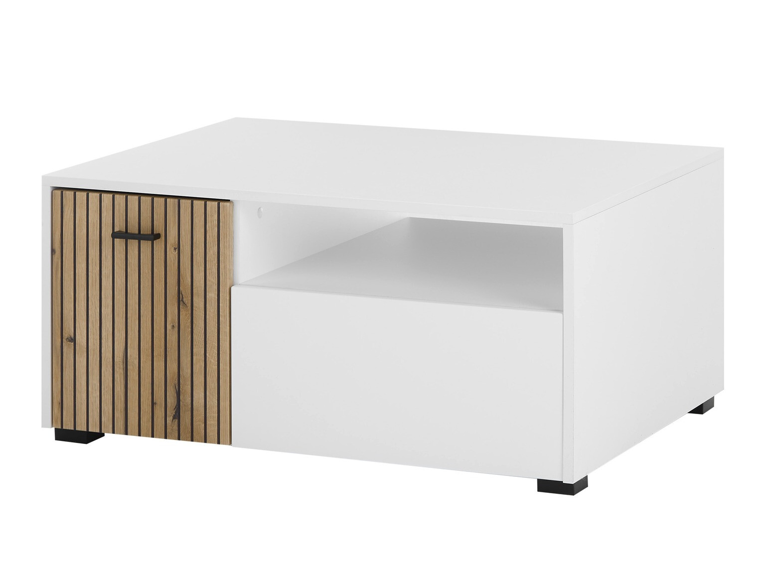 Table basse Belmelu 109 (Blanc + Chêne)