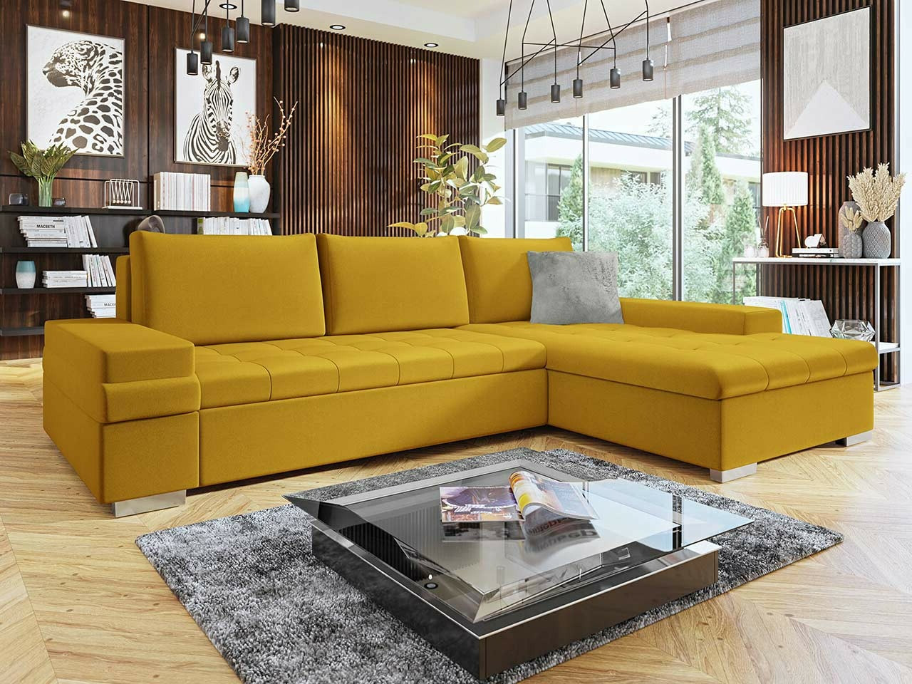 Canapé d'angle Comfivo Olivetum III (Otusso 14 + Sorriso 04)