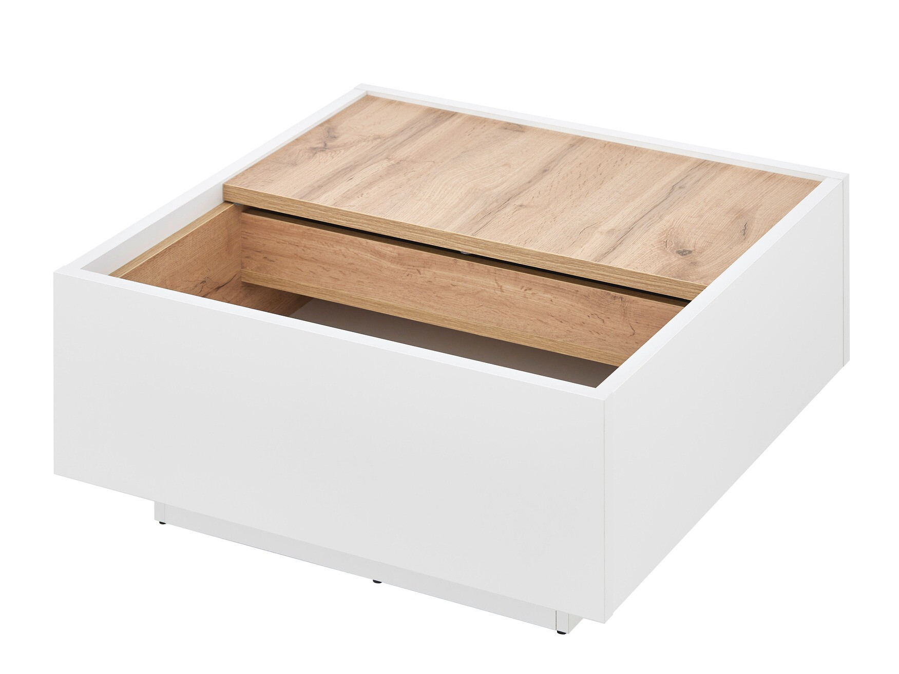 Table basse Avimavi 109 (Blanc + Chêne wotan)