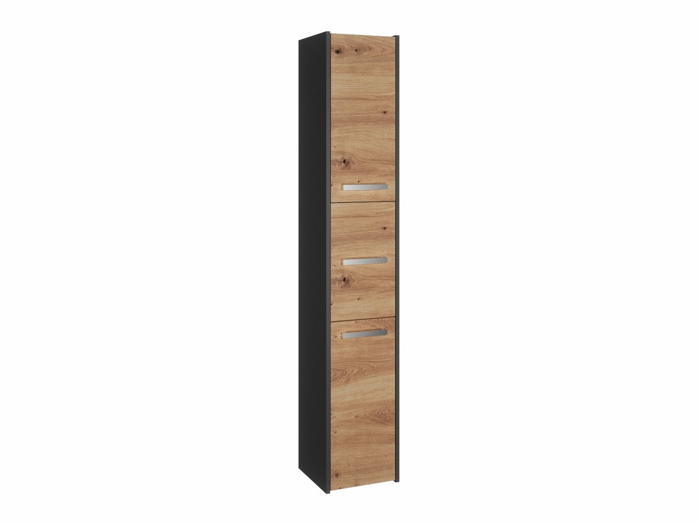 Armoire de bain indépendante Mandeville 249 (Anthracite + Chêne Artisan)