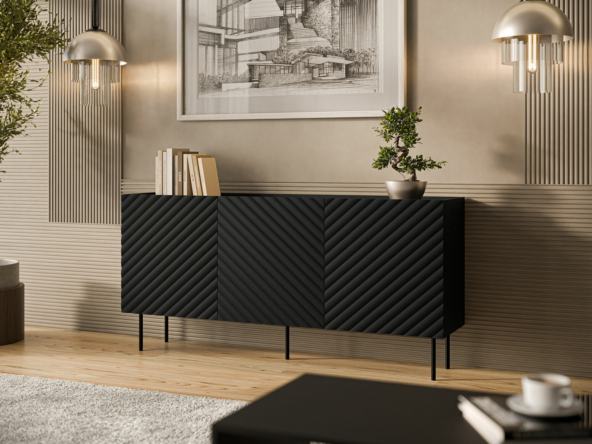 Buffet Sillen (Noir)