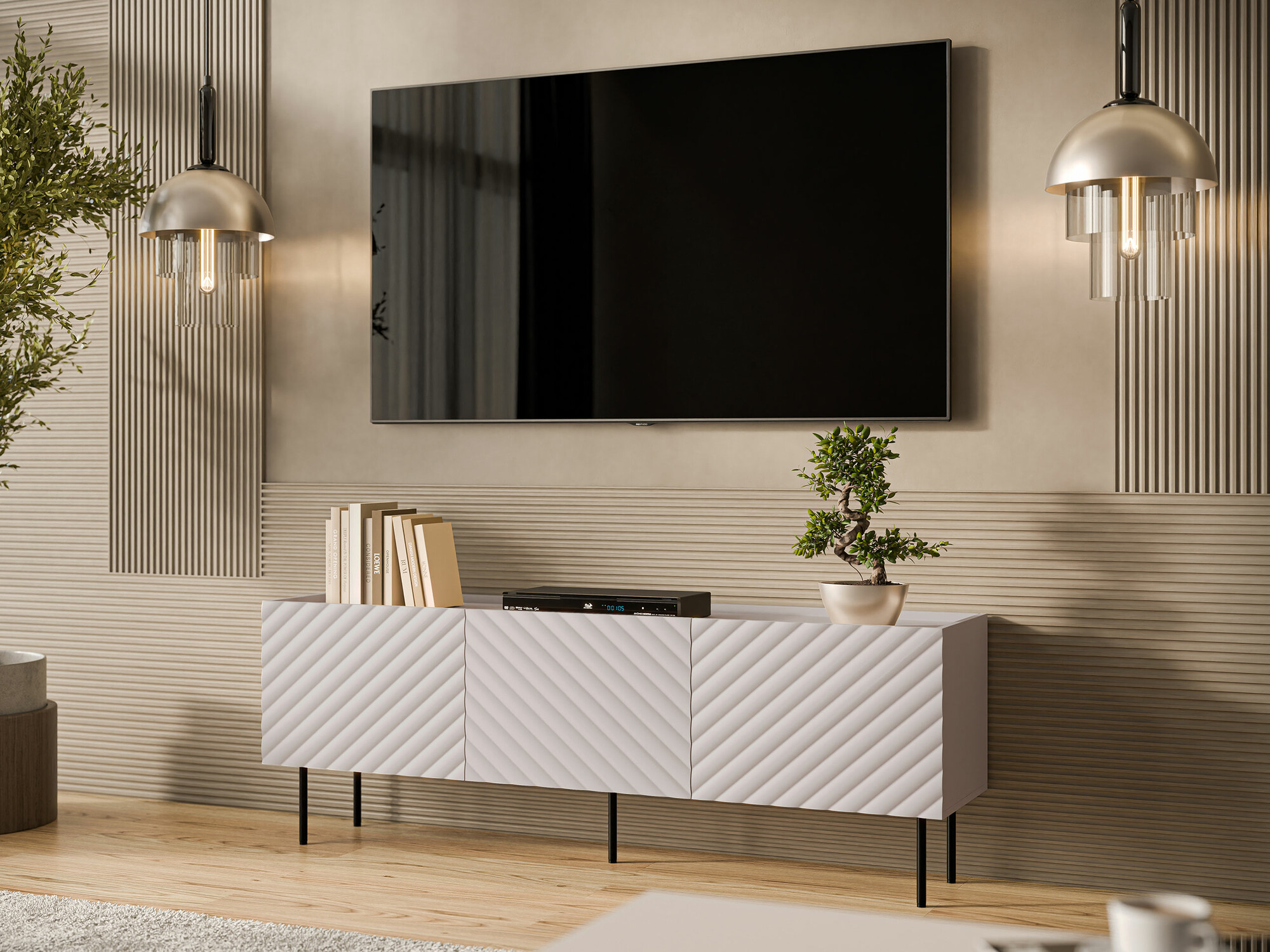 Meuble TV Sillen (Cachemire)