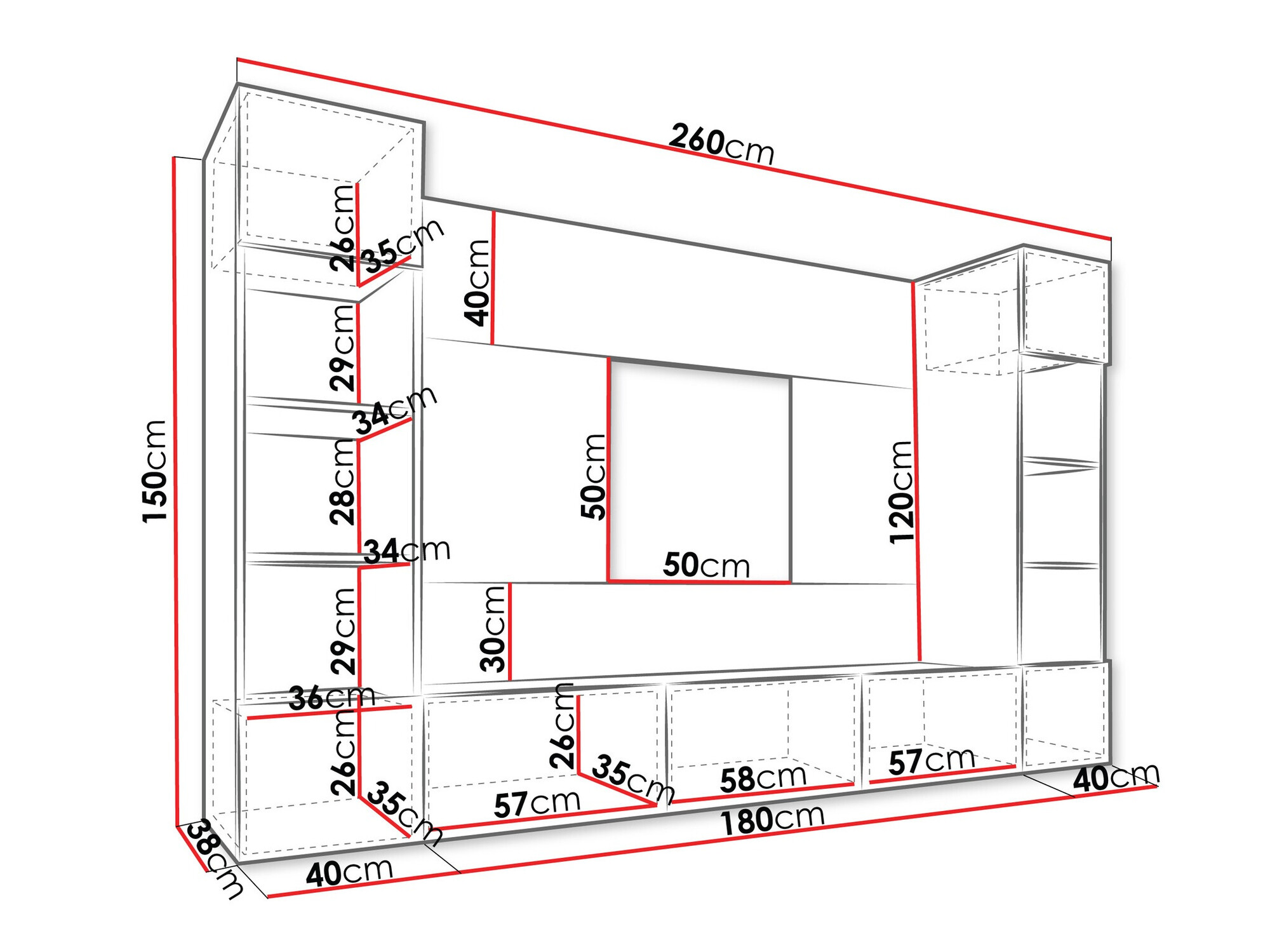 Ensemble de salon Comfivo 368 (Blanc + Marbre blanc)