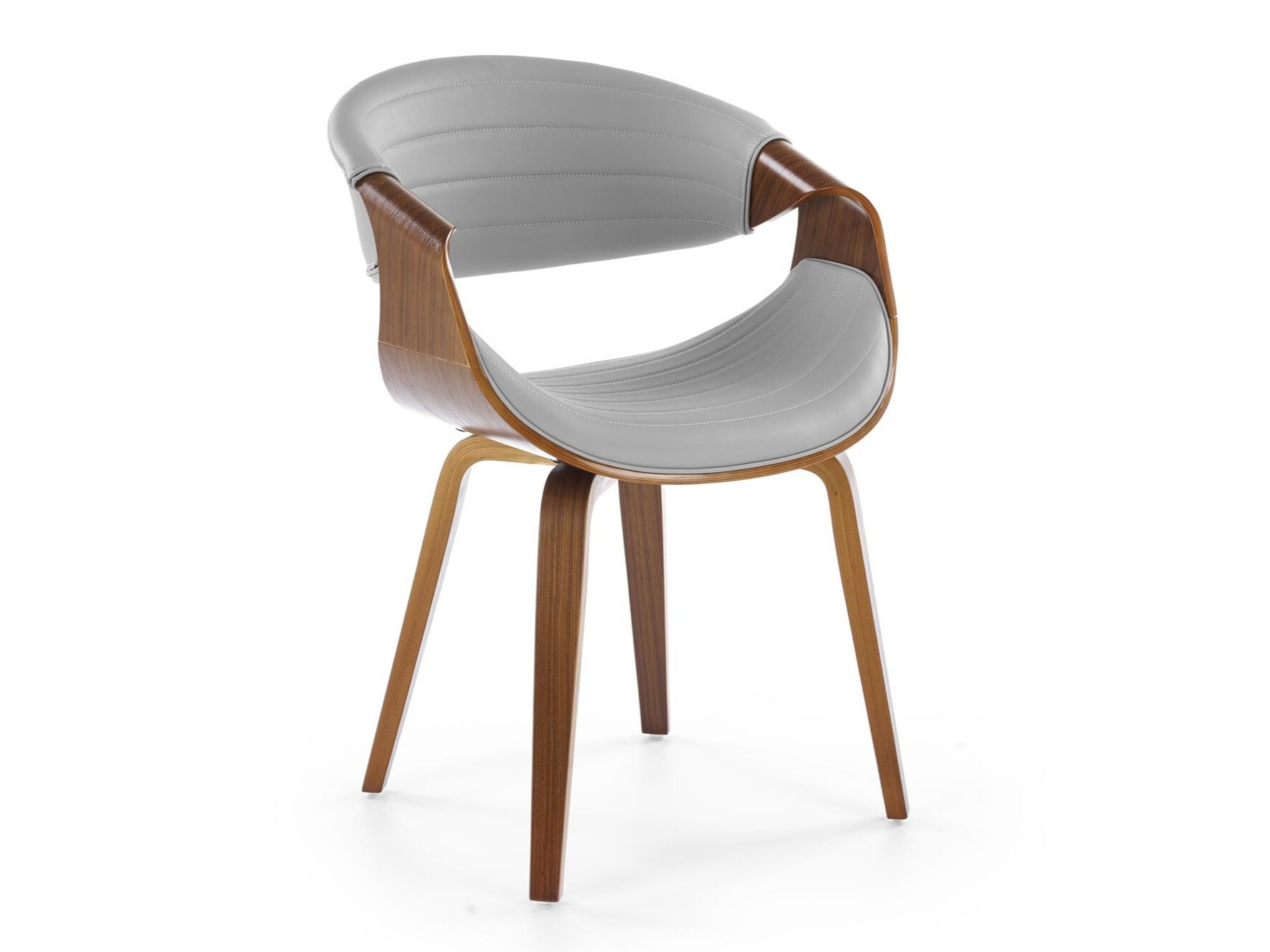 Chaise Houston 1596 (Gris + Noyer)