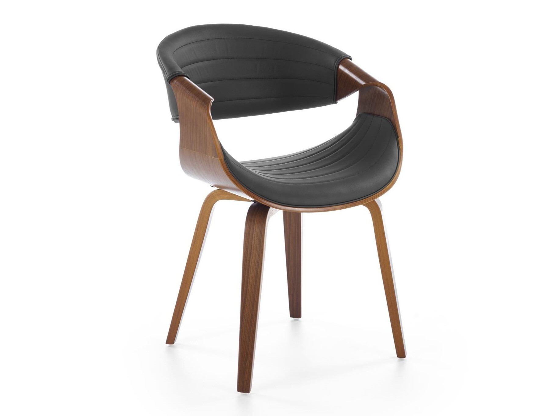 Chaise Houston 1596 (Noir + Noyer)