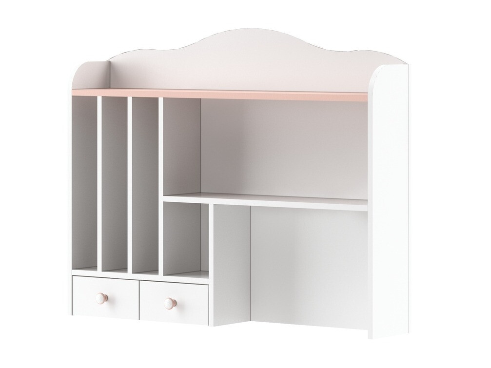 Étagère murale Velferi 115 (Blanc + Rose)