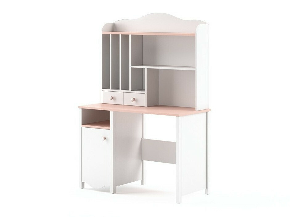 Étagère Velferi 115 (Blanc + Rose)