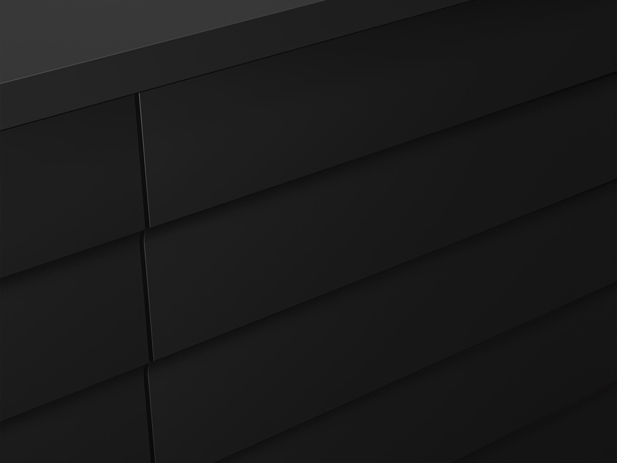 Meuble TV Flosoru 104 (Noyer + Noir)