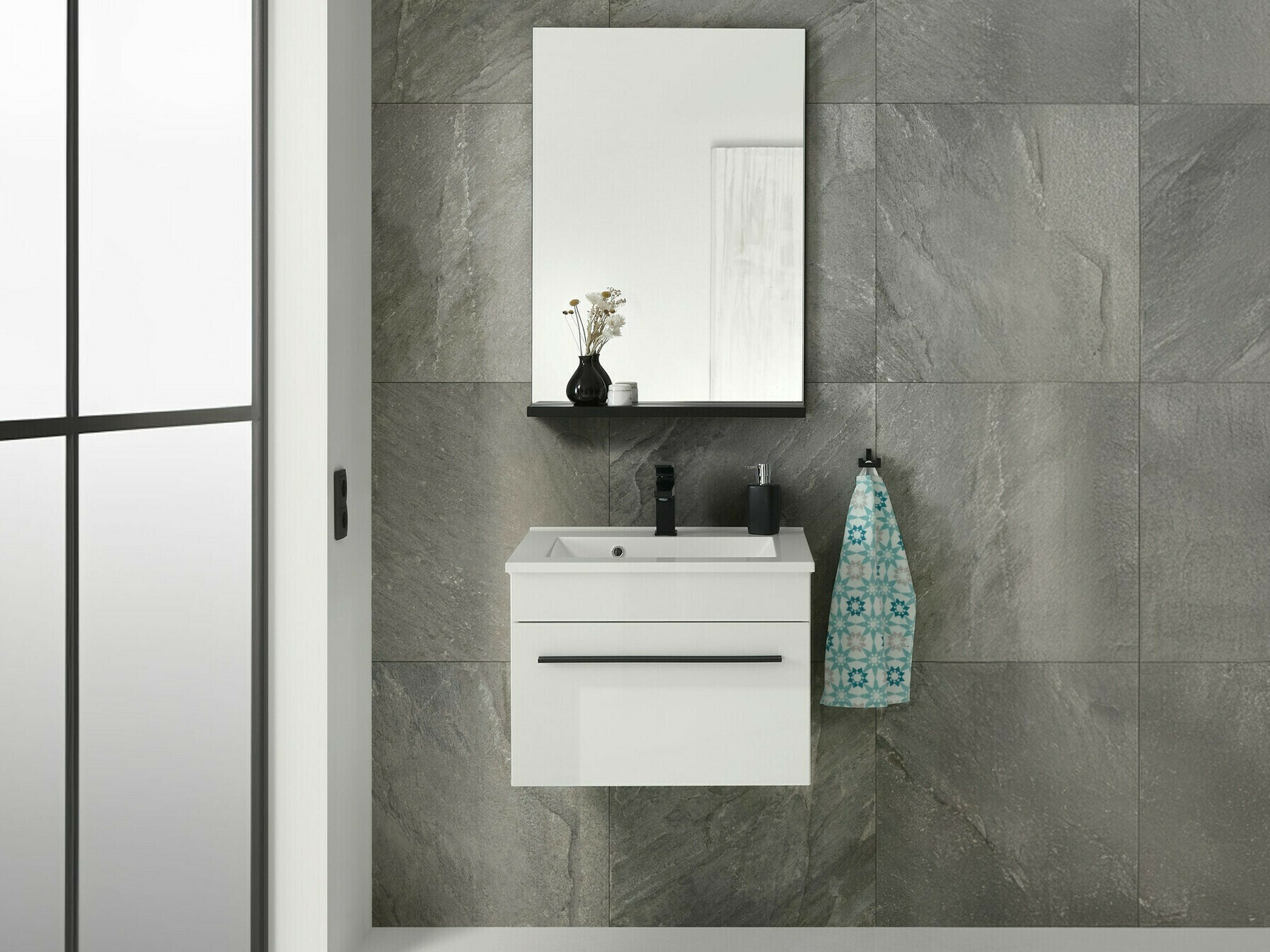 Armoire de salle de bains murale pour lavabo Torbelu 102