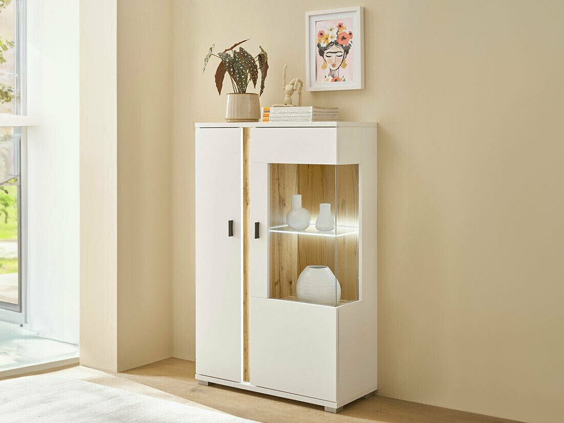 Buffet Avimavi 102 (Blanc + Chêne wotan)