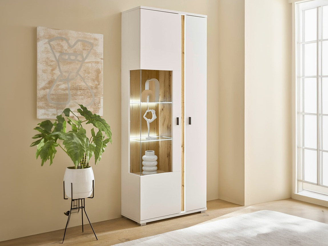 Étagère Avimavi 101 (Blanc + Chêne wotan)