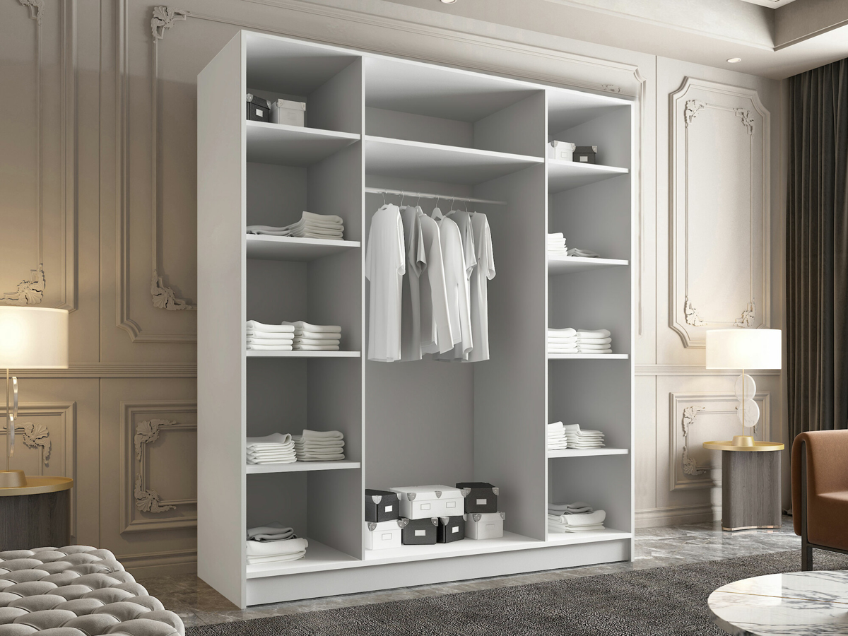 Armoire Closico 192 (Cachemire + Doré)