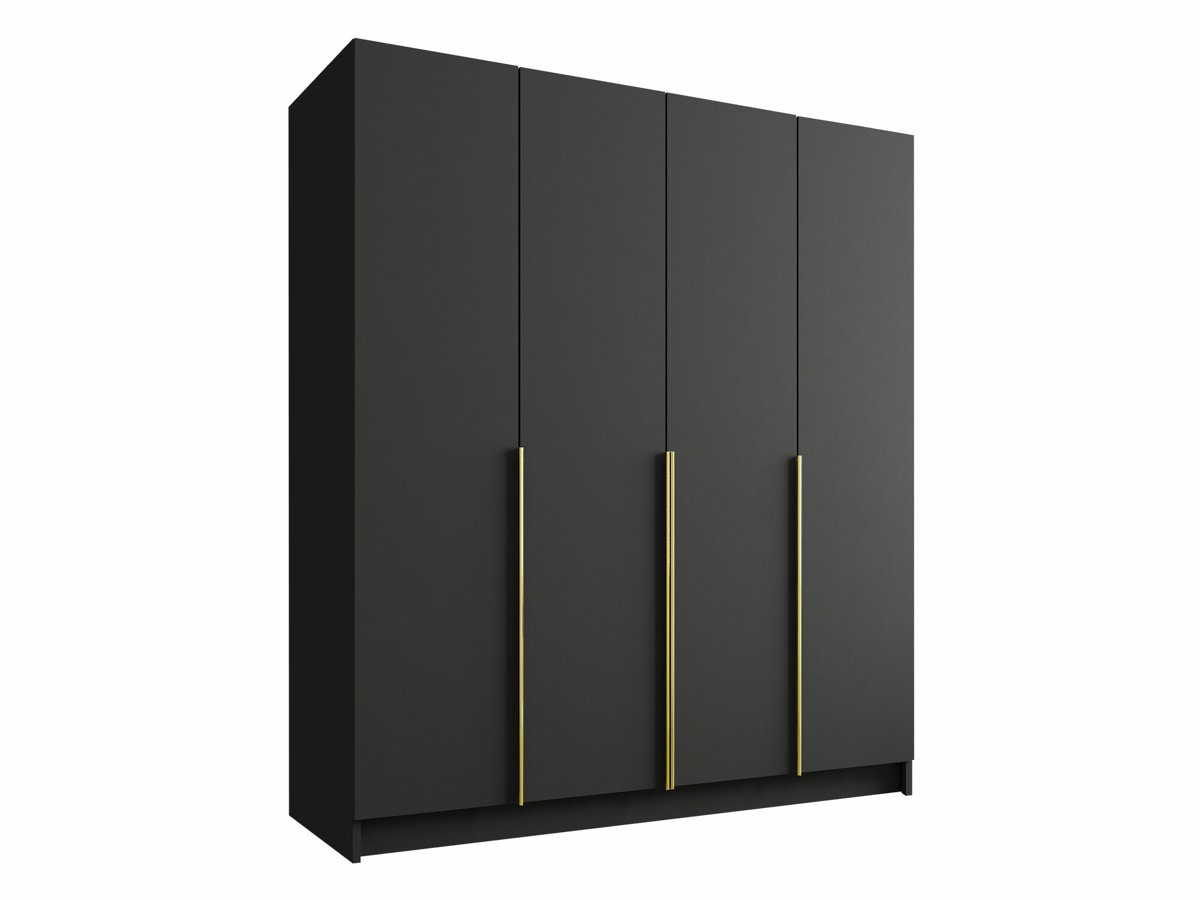 Armoire Closico 192 (Noir + Doré)