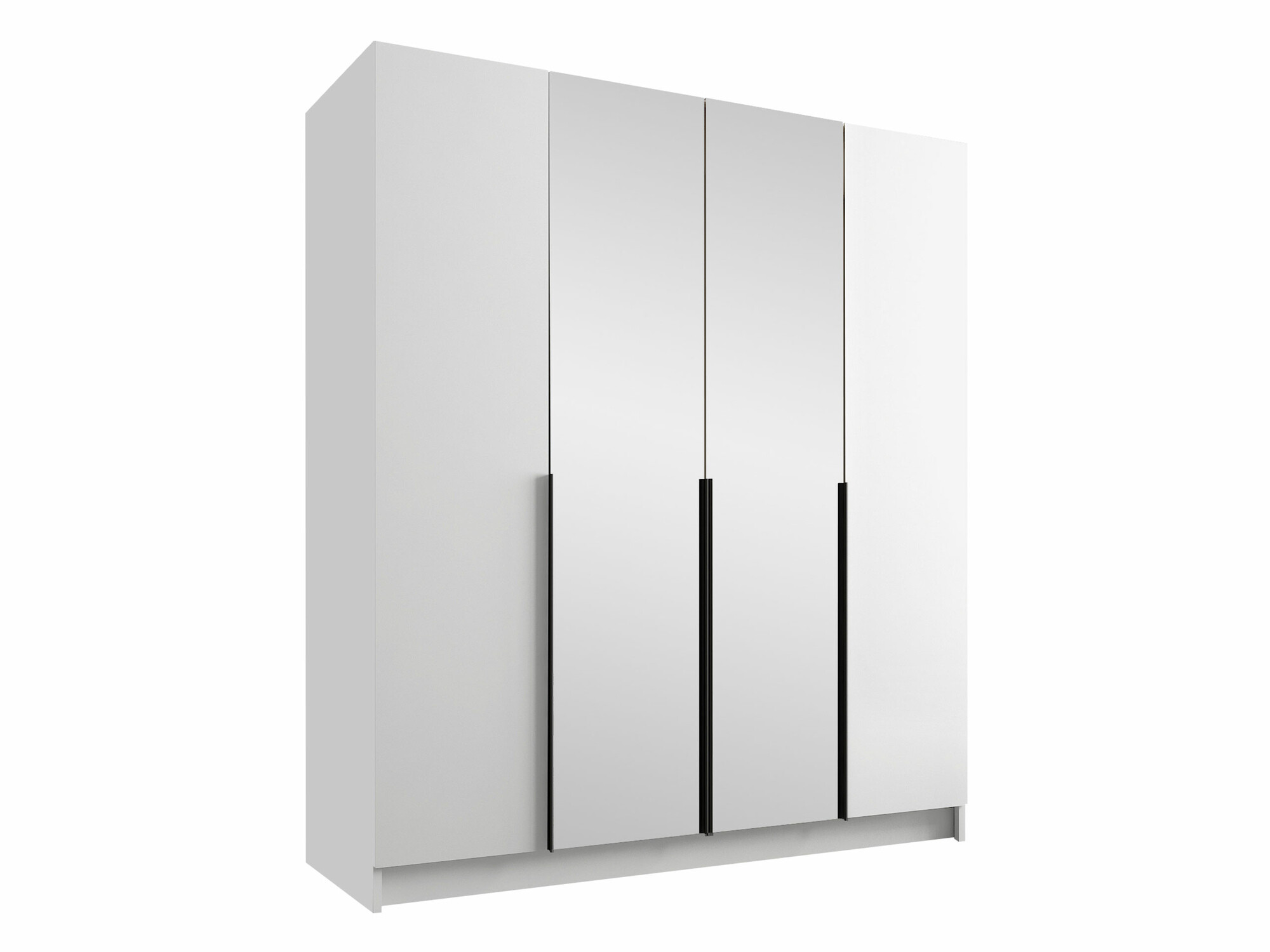 Armoire Closico Navor II (Blanc + Noir)