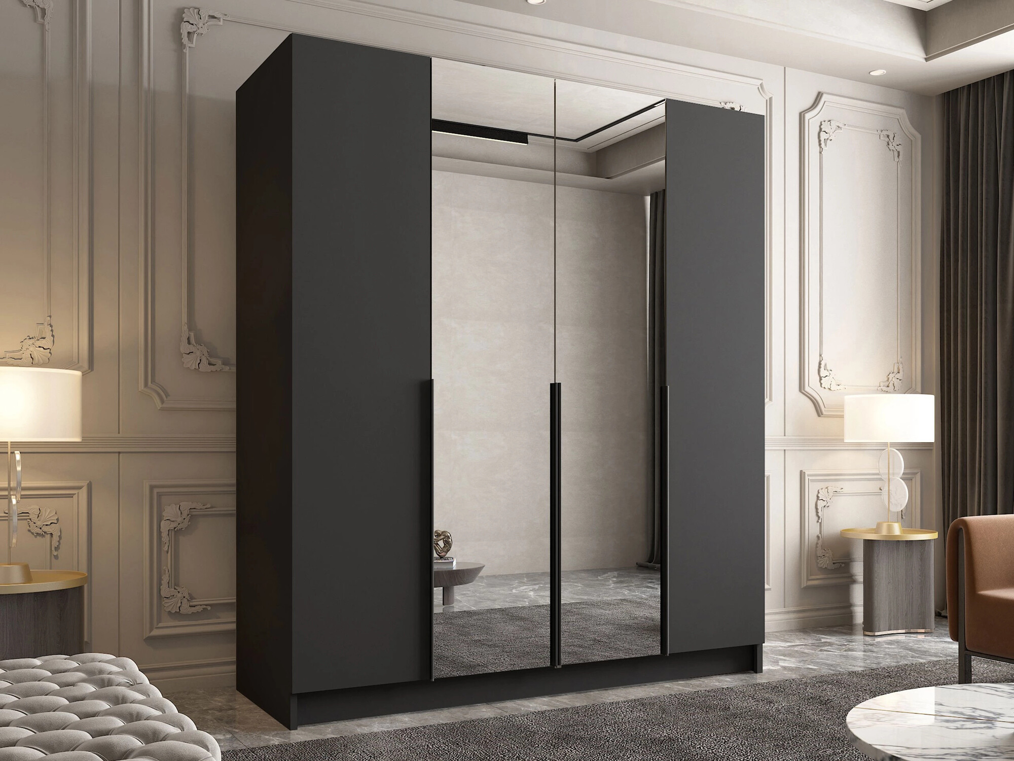 Armoire Closico Navor II (Noir)