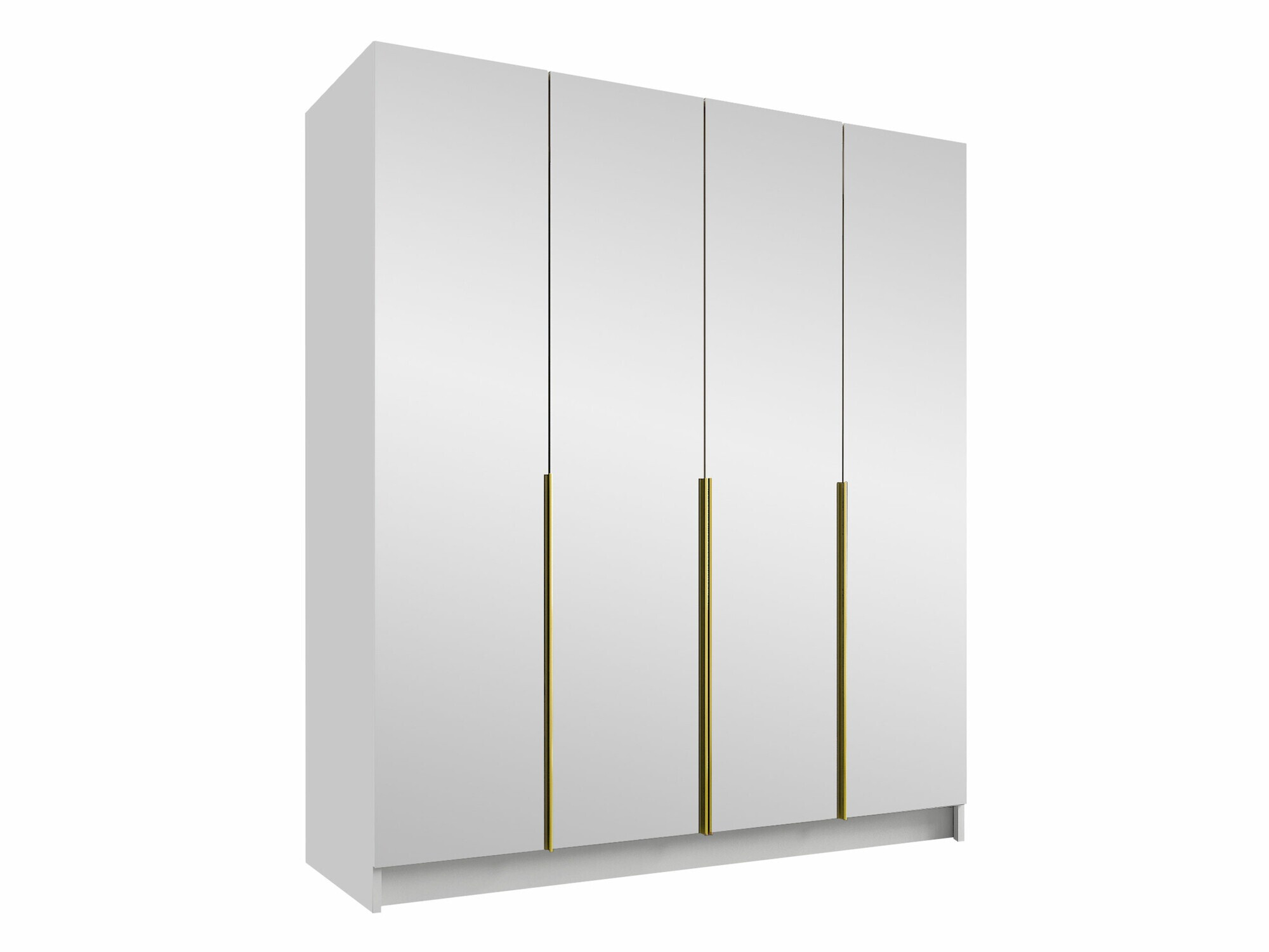 Armoire Closico Navor III (Blanc + Doré)