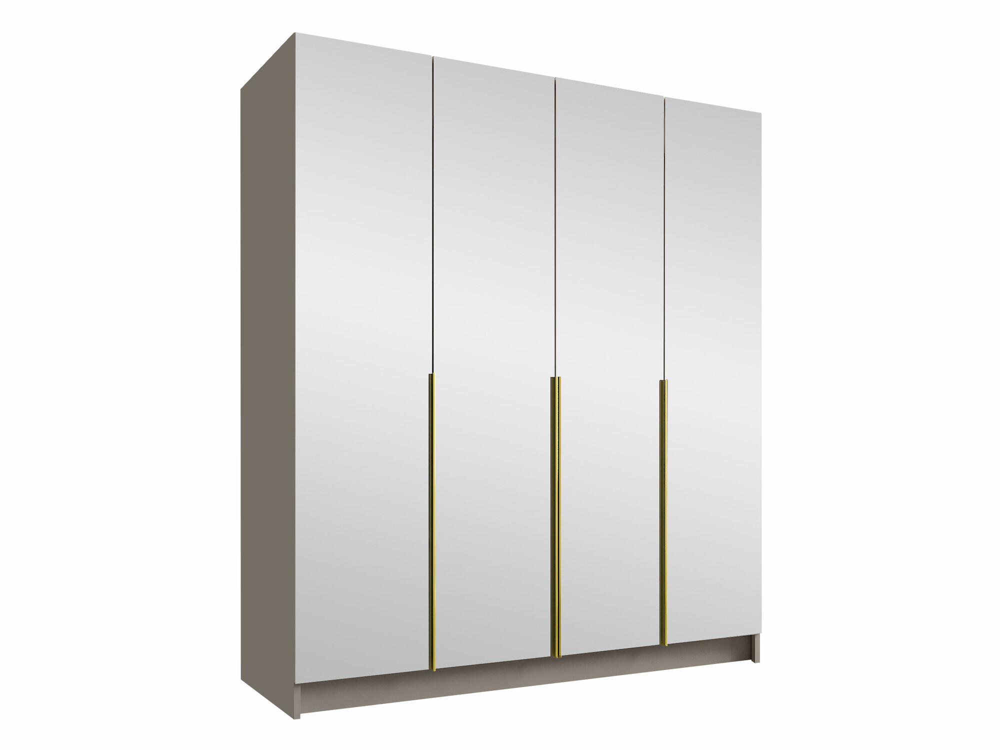 Armoire Closico Navor III (Cachemire + Doré)