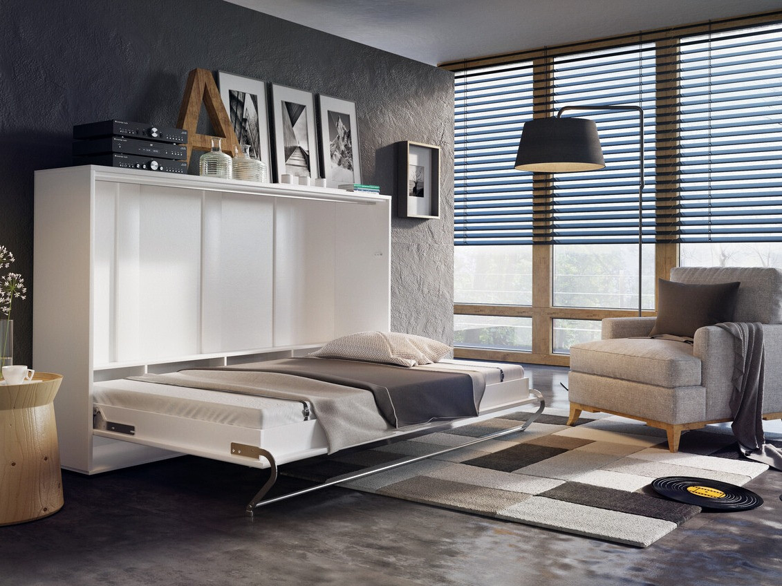 Lit escamotable Concept Pro Lenart IV (Blanc)
