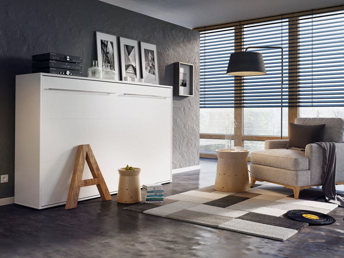 Lit escamotable Concept Pro Lenart IV (Blanc)