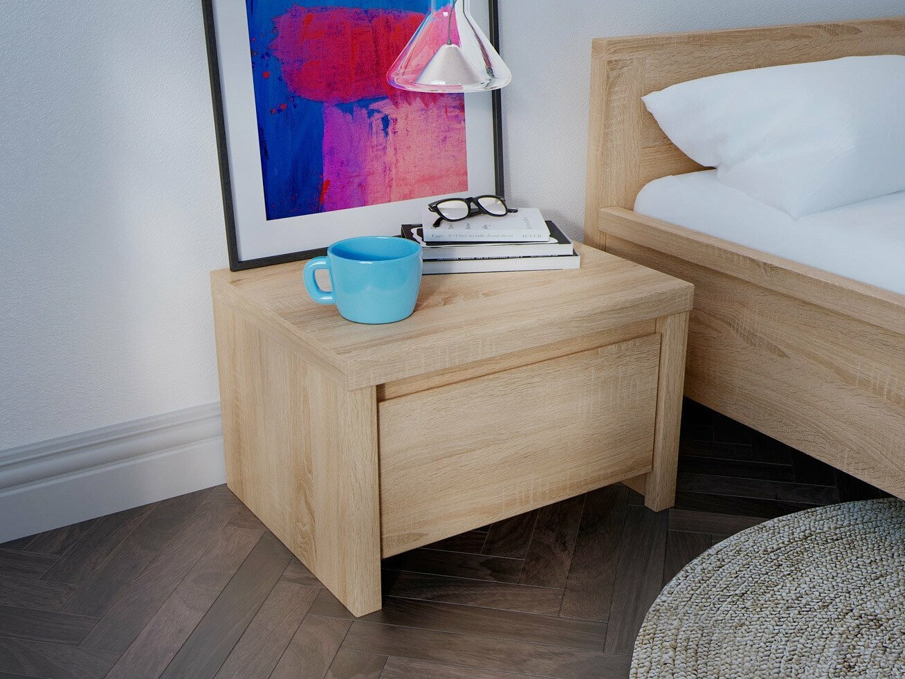 Meubles à chaussures Nolroma 115 (Sonoma chêne)