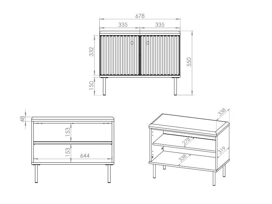 Armoire à chaussures Marmeli 117