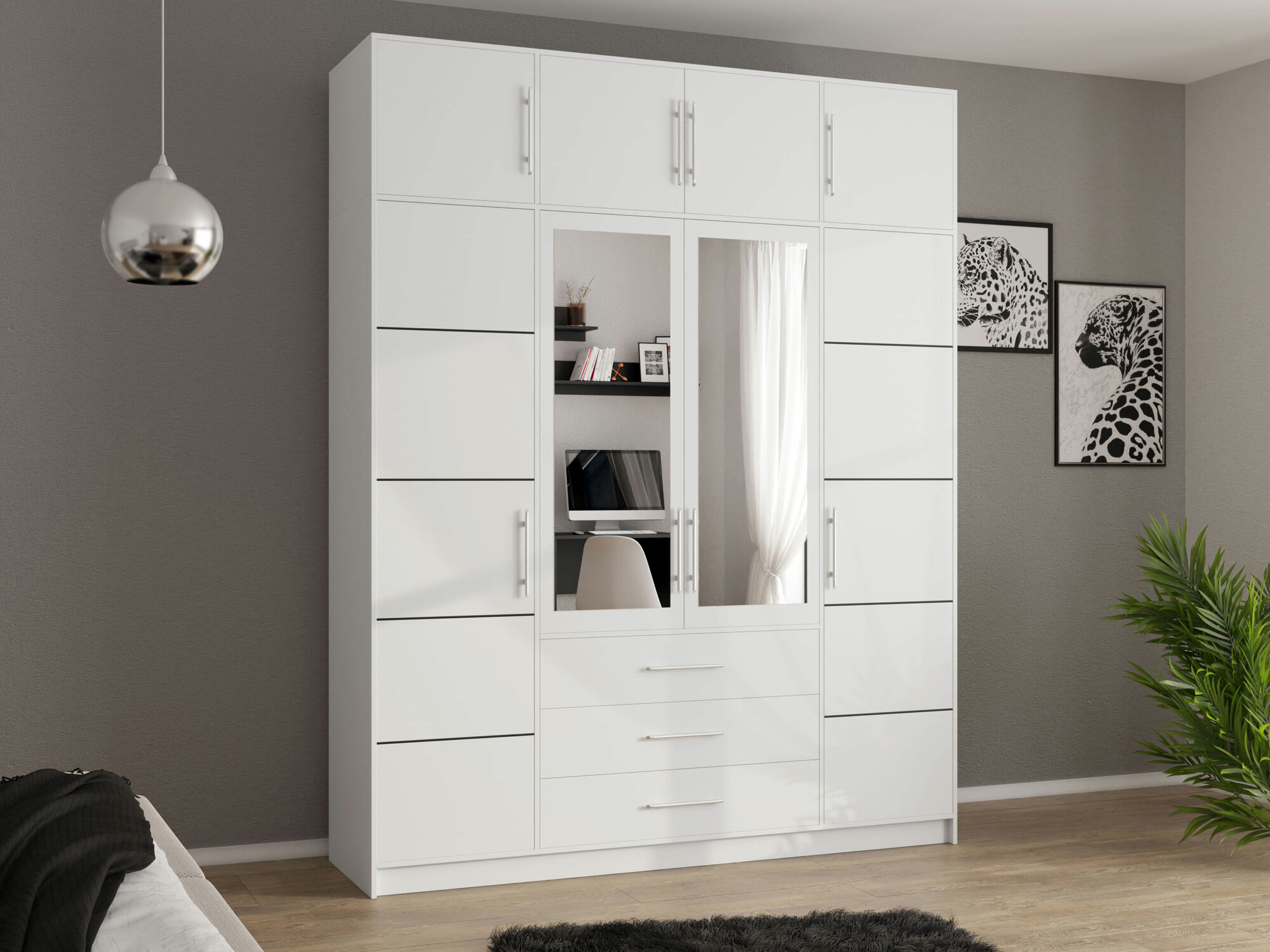 Armoire Dortivu I (Blanc)