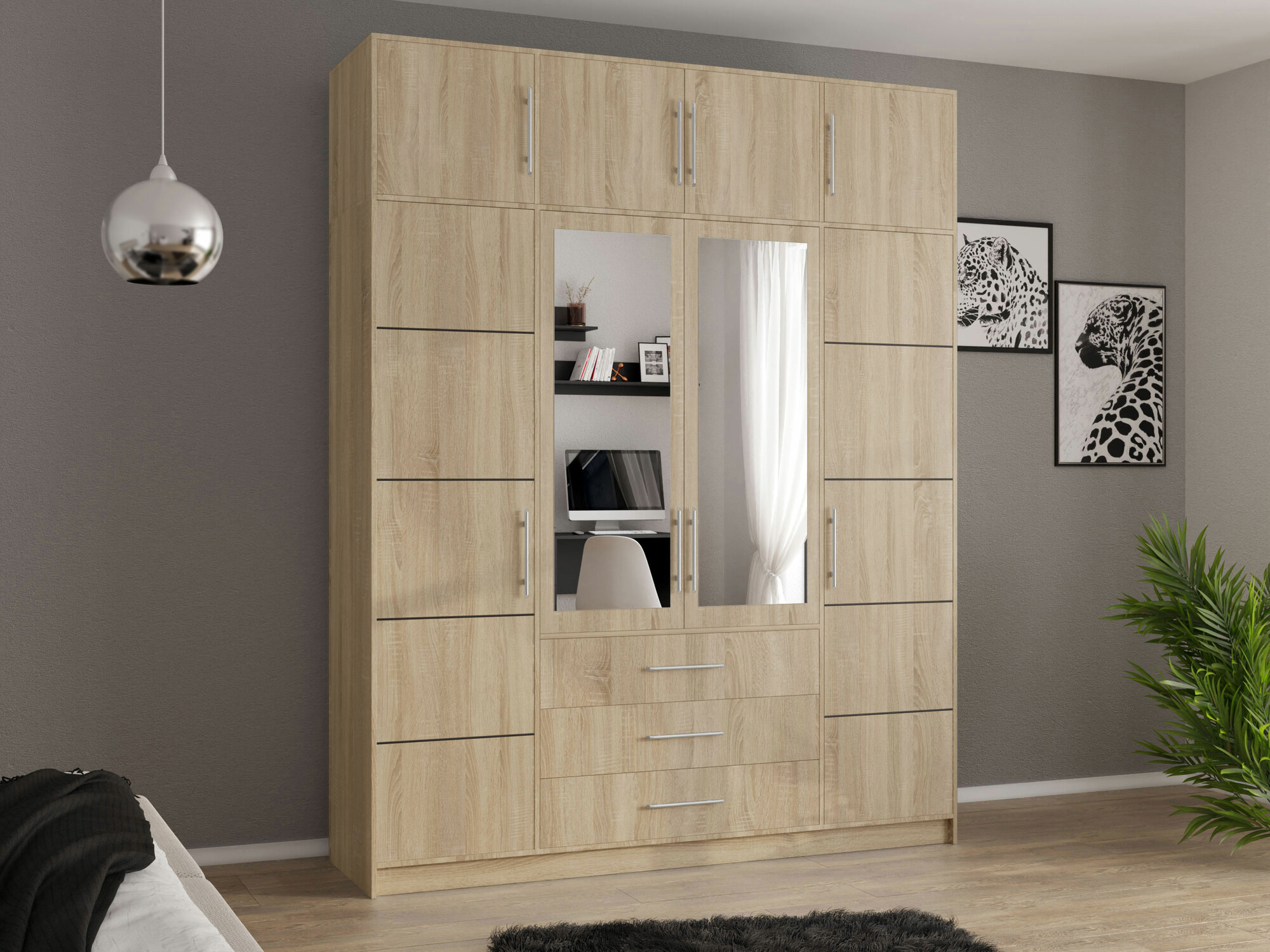 Armoire Dortivu I (Sonoma chêne)