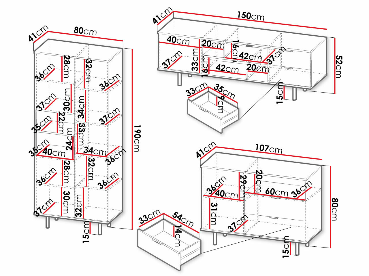 Ensemble de salon Decus II (Cachemire)