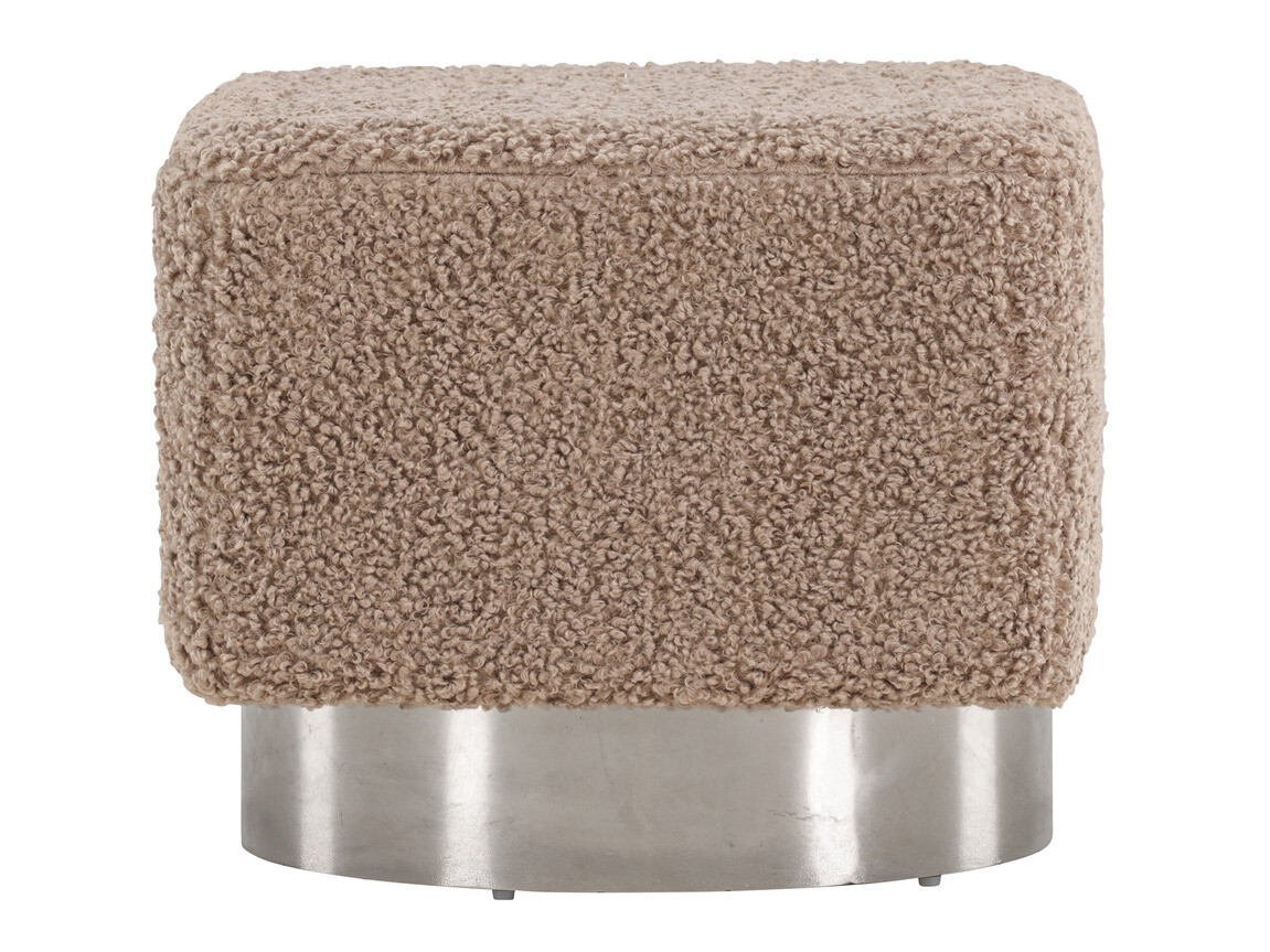 Pouf Dallas 4219 (Marron + Argent)