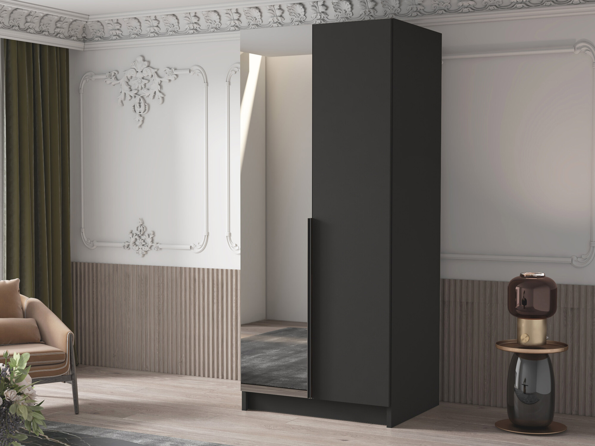 Armoire Closico Staton II (Noir)