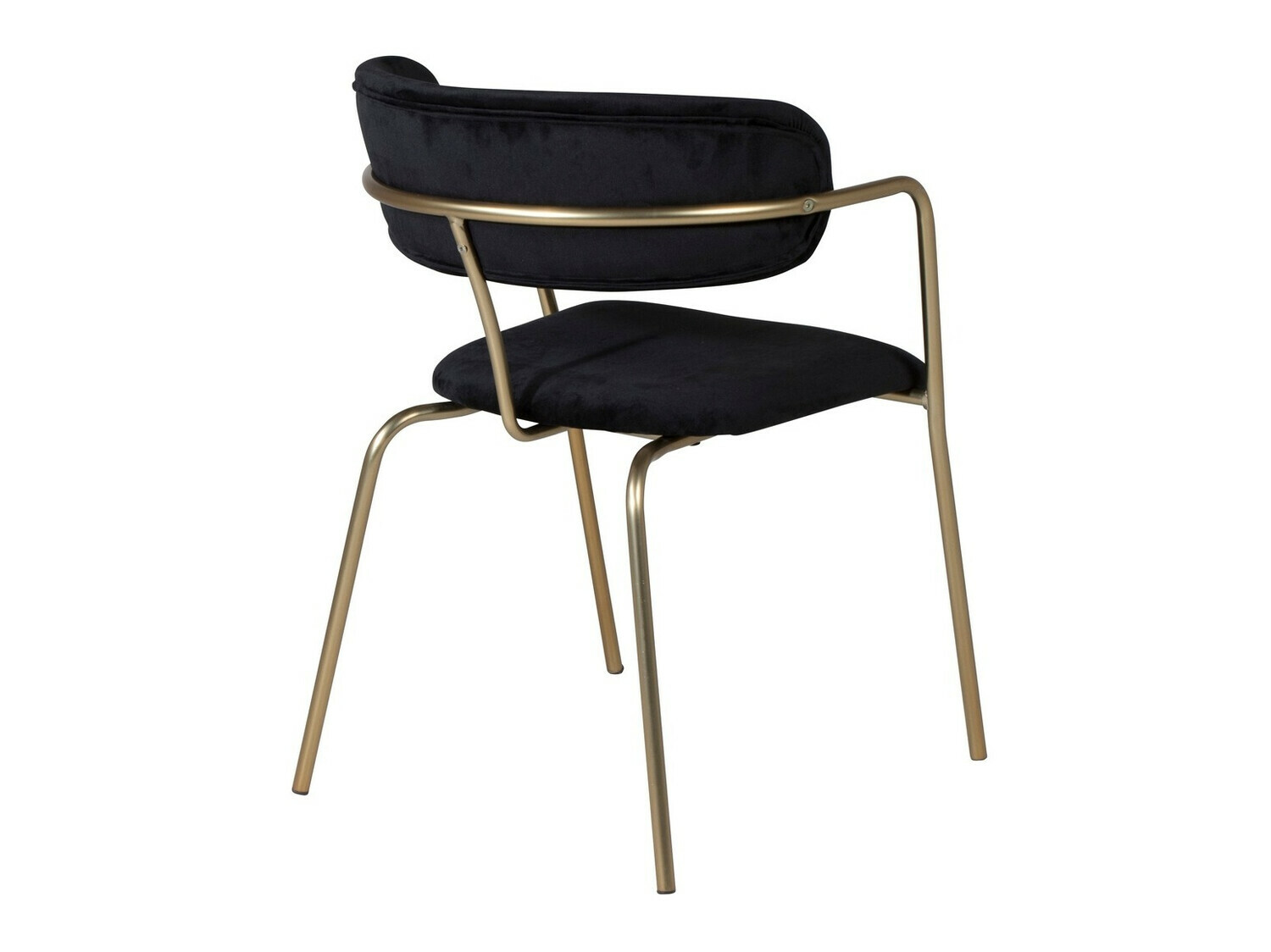 Chaise Dallas 108 (Noir + Laiton)