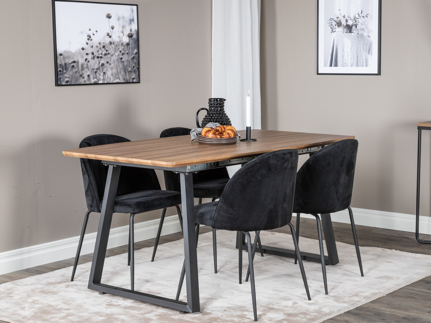 Chaise Dallas 133 (Noir)