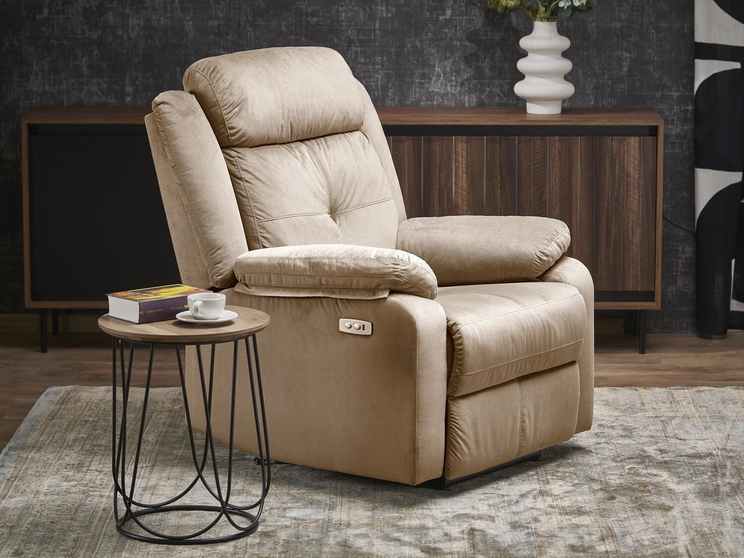 Fauteuil relax Houston 1781 (Beige)